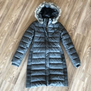 Express Gray Puffer Coat